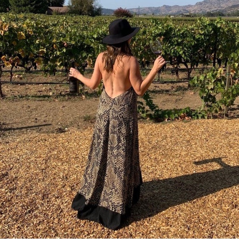 Christian Pellizzari Snake Print Maxi Size 42